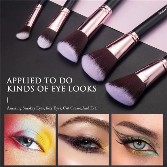 Makeup Brushes Professional 16pcs Brushes Set with case, face makeup brushes set - Picture 3 of 8